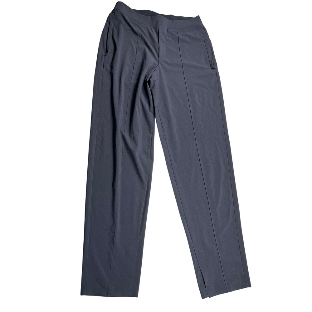 Athleta Black Pull On Pants Women's Size 4 Straight Leg Travel Career